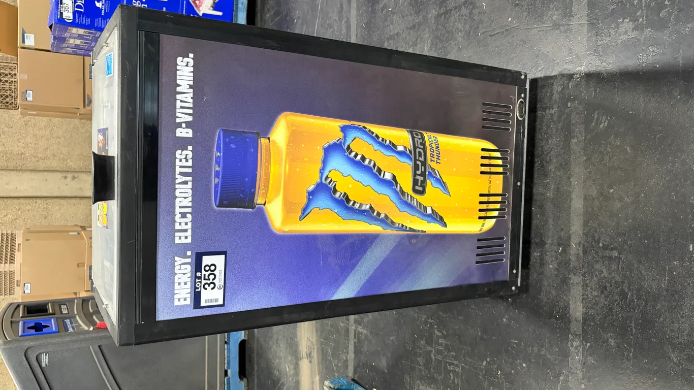 IDW RCM-2-N23EB MONSTER HYDRO ENERGY DRINK COMMERCIAL MERCHANDISER COOLER