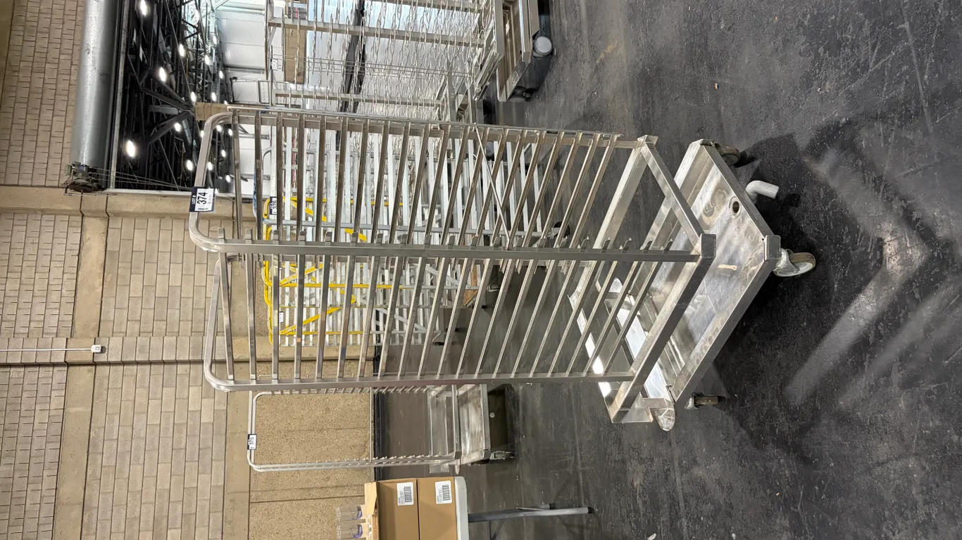 RATIONAL 20-SLOT OVEN RACK MOBILE TRANSPORT CART