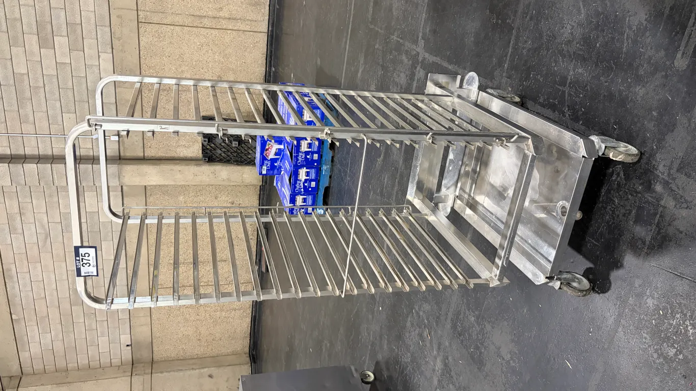 RATIONAL 20-SLOT OVEN RACK MOBILE TRANSPORT CART