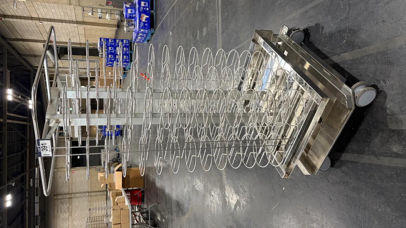 RATIONAL 60.22.182 MOBILE PLATE RACK FOR SCC 202 / CMP 202, 84-PLATE CAPACITY