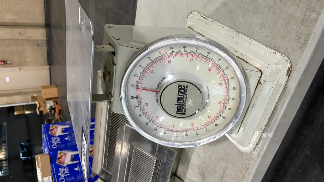 PELOUZE 106B0 HEAVY-DUTY 60 LB MECHANICAL PORTION SCALE