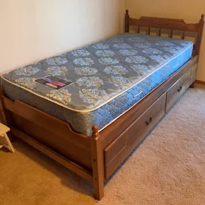 Twin Storage Bed with Mattress