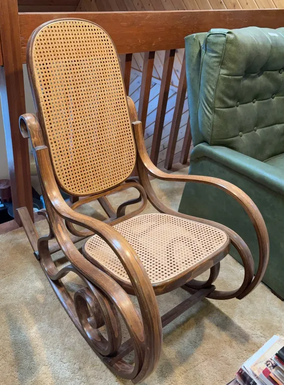 Bentwood Cane Rocking Chair