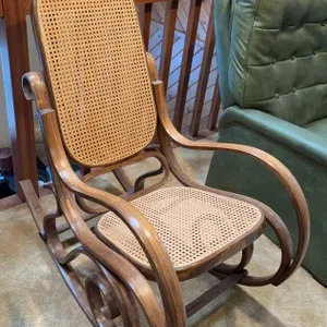 Bentwood Cane Rocking Chair