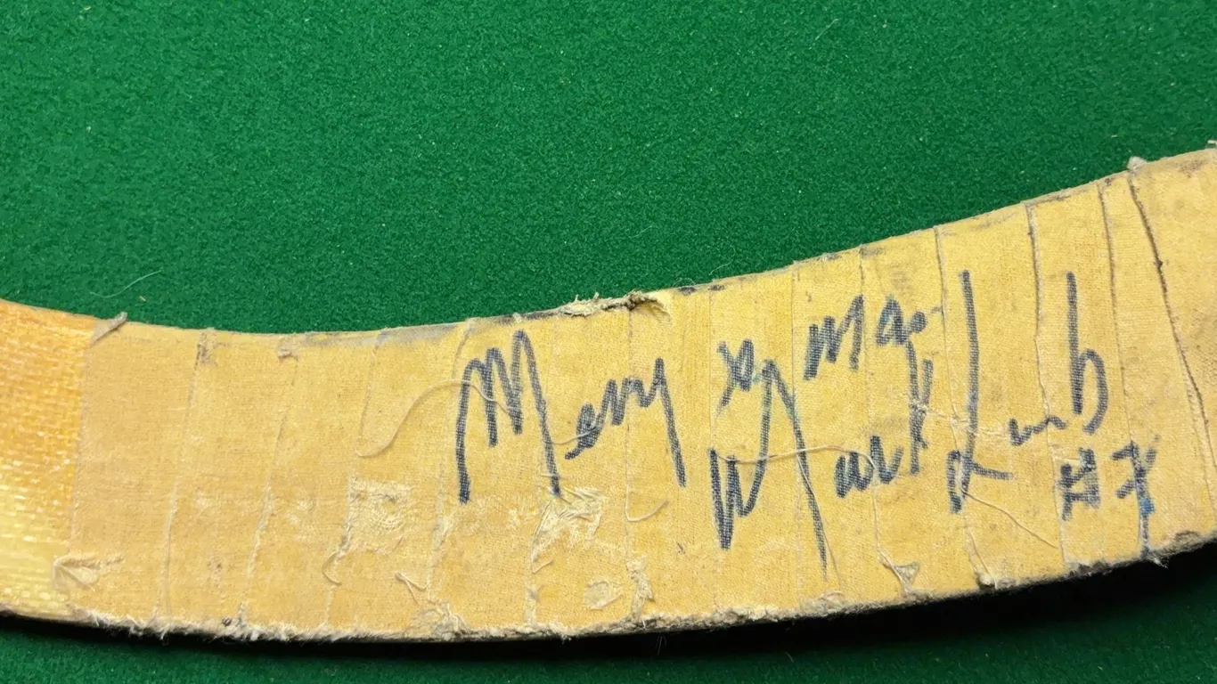 Autographed KOHO Hockey Stick Mark Lamb - Game Issued Stick