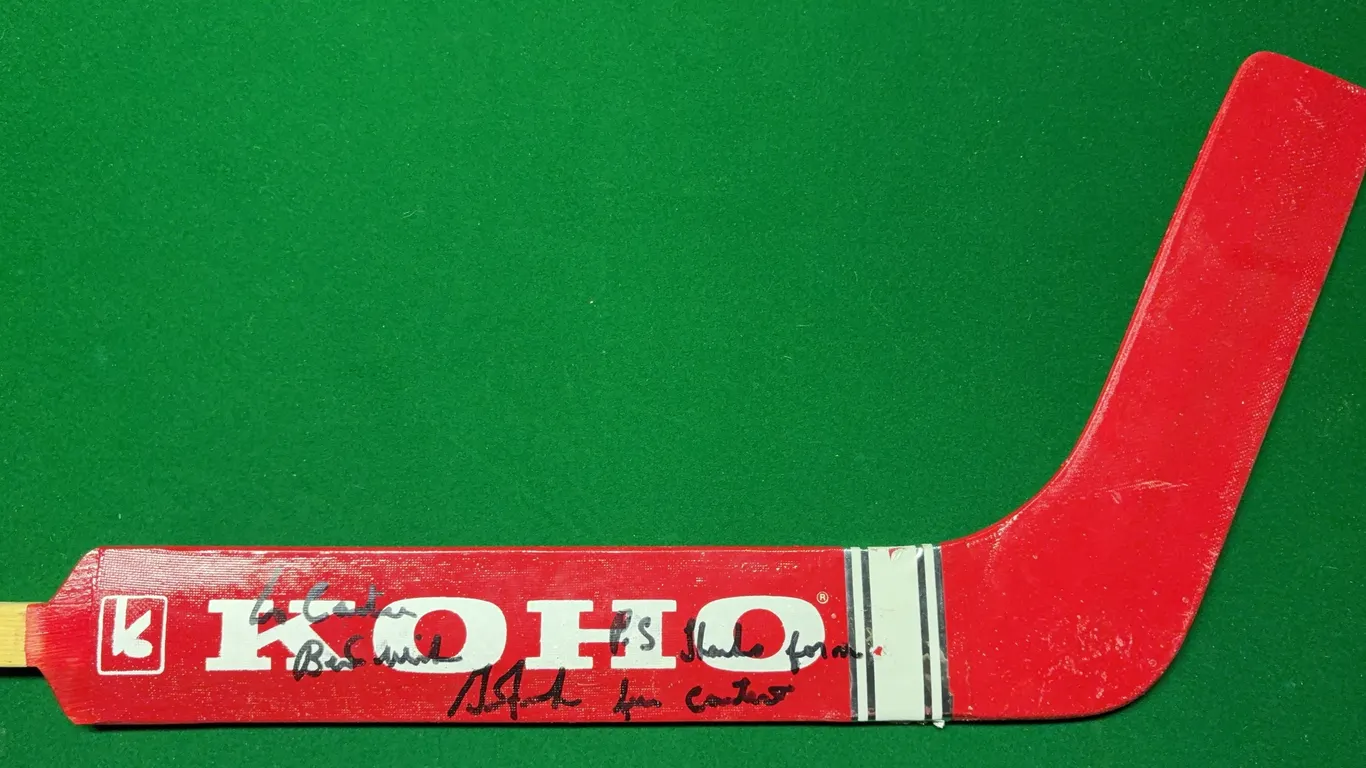 Autographed KOHO Full Sized Goalie Hockey Stick
