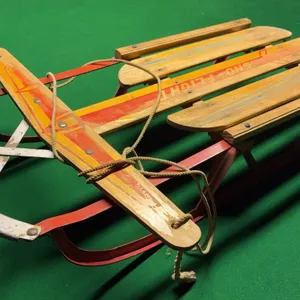 Vintage Sno-Flight Wooden Sled