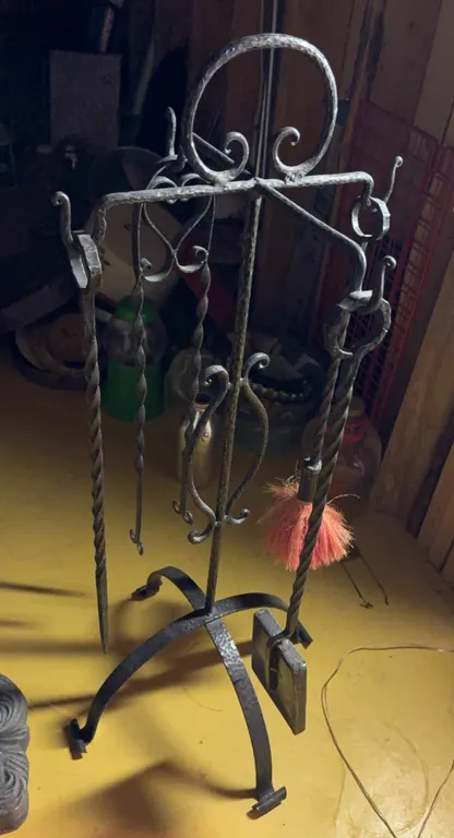 Wrought Iron Fireplace Tool Set