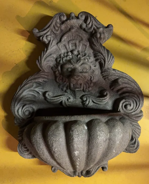 Decorative Wall Planter with Green Man Motif