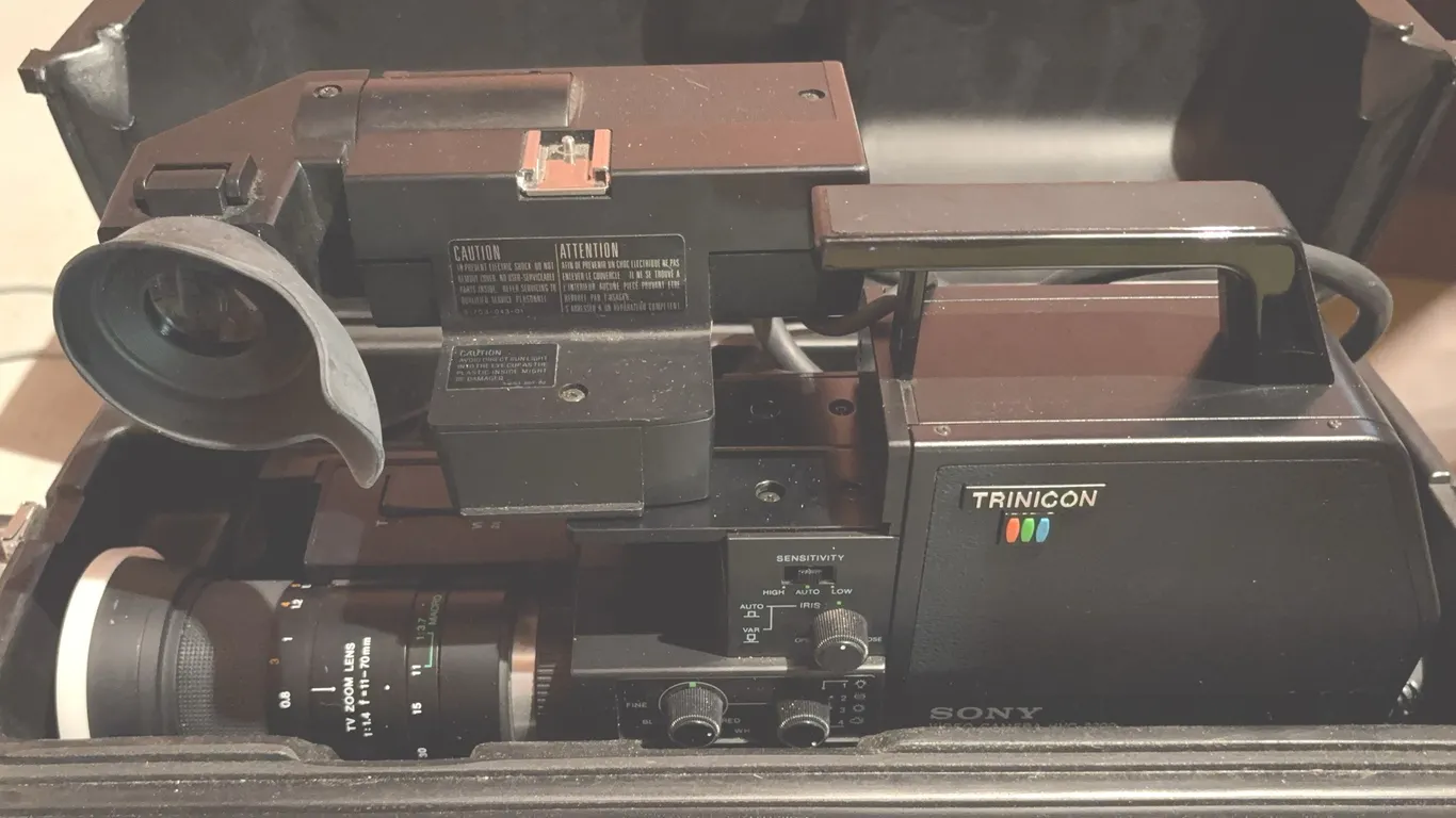 Vintage Sony Trinicon Color Video Camera
