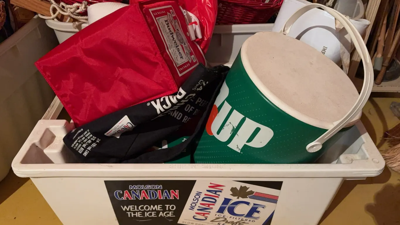 Beer Advertising Collectibles & Cooler Lot