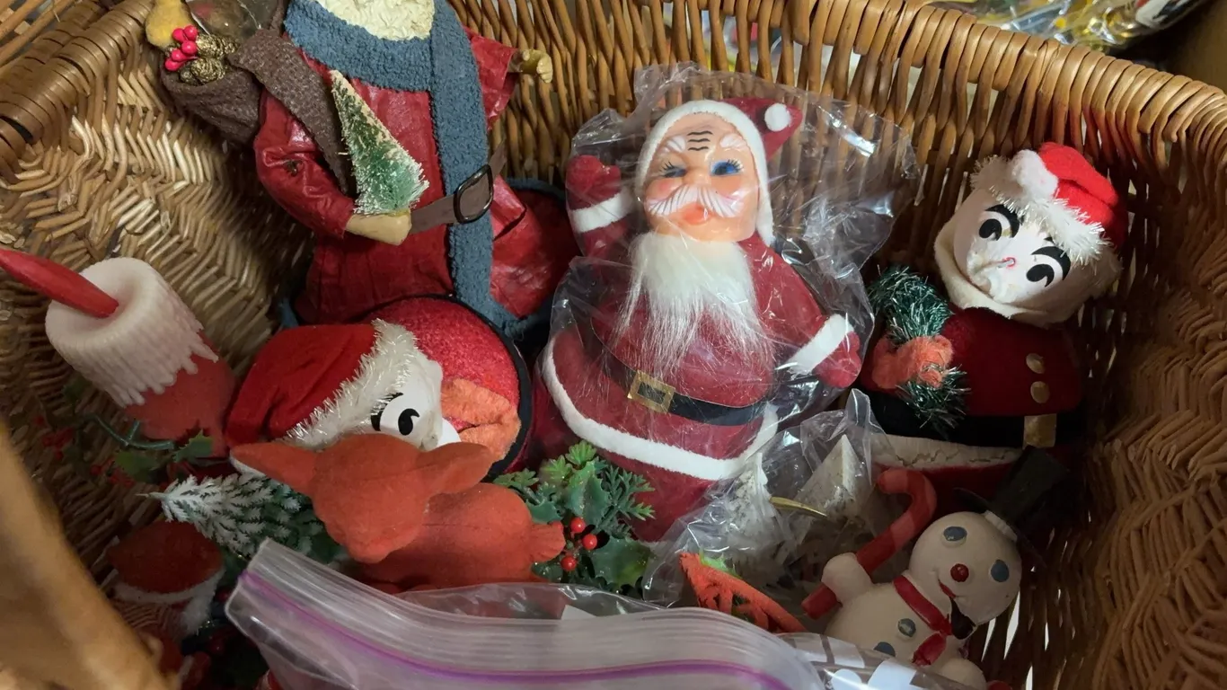 Vintage Santa & Christmas Character Decoration Lot