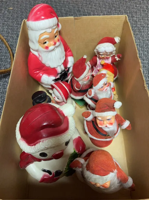Vintage Santa, Snowman & Christmas Figure Collection
