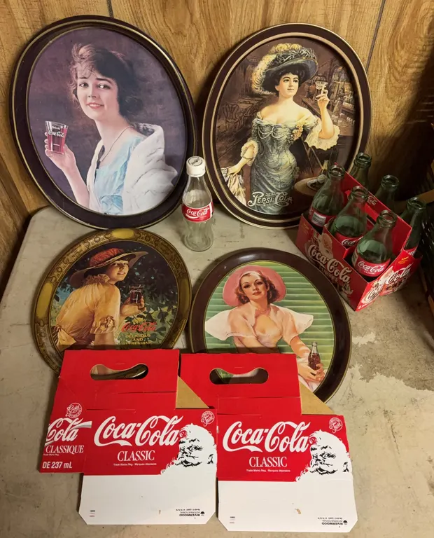 Coca-Cola Advertising Collectibles & Serving Tray Lot