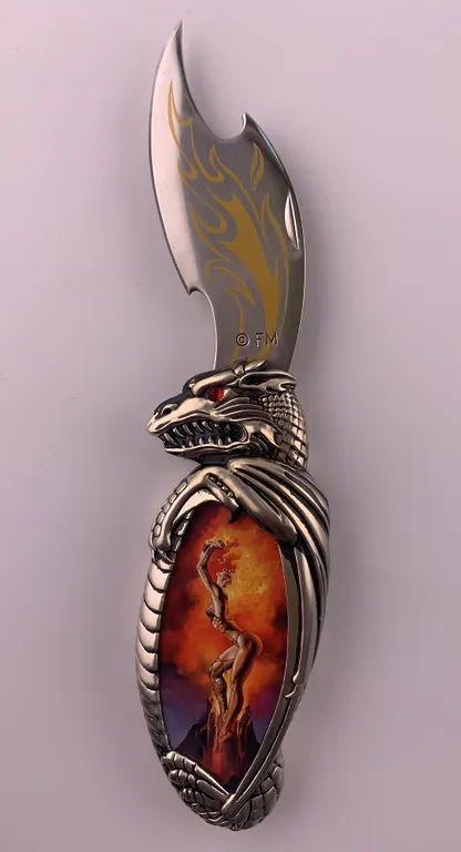 Boris Vallejo "The Mistress of Fire" Fantasy Collector Knife
