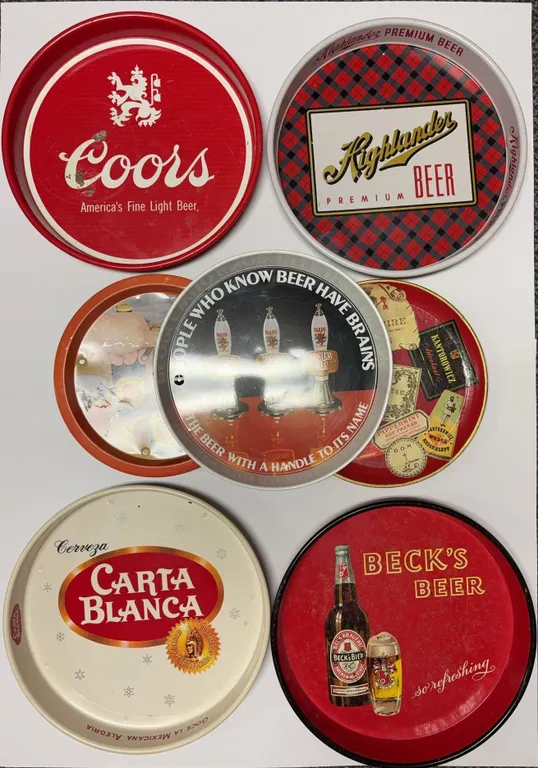 Beer Advertising Serving Tray Collection