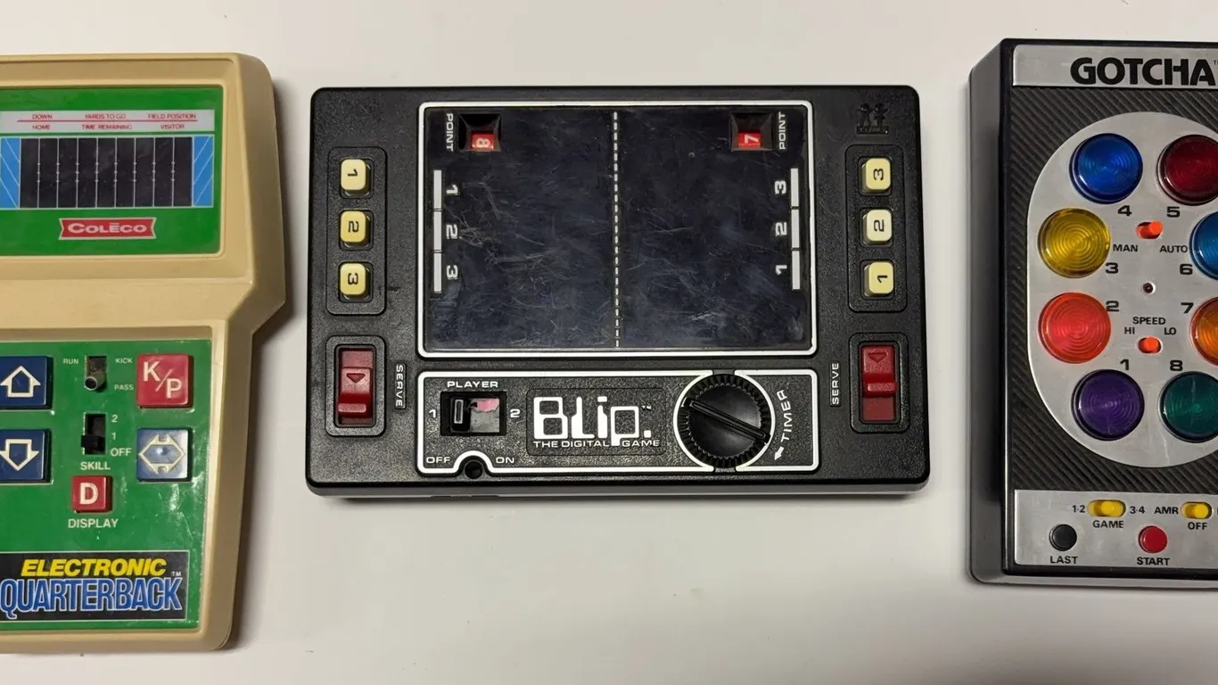 Vintage Electronic Handheld Games Lot