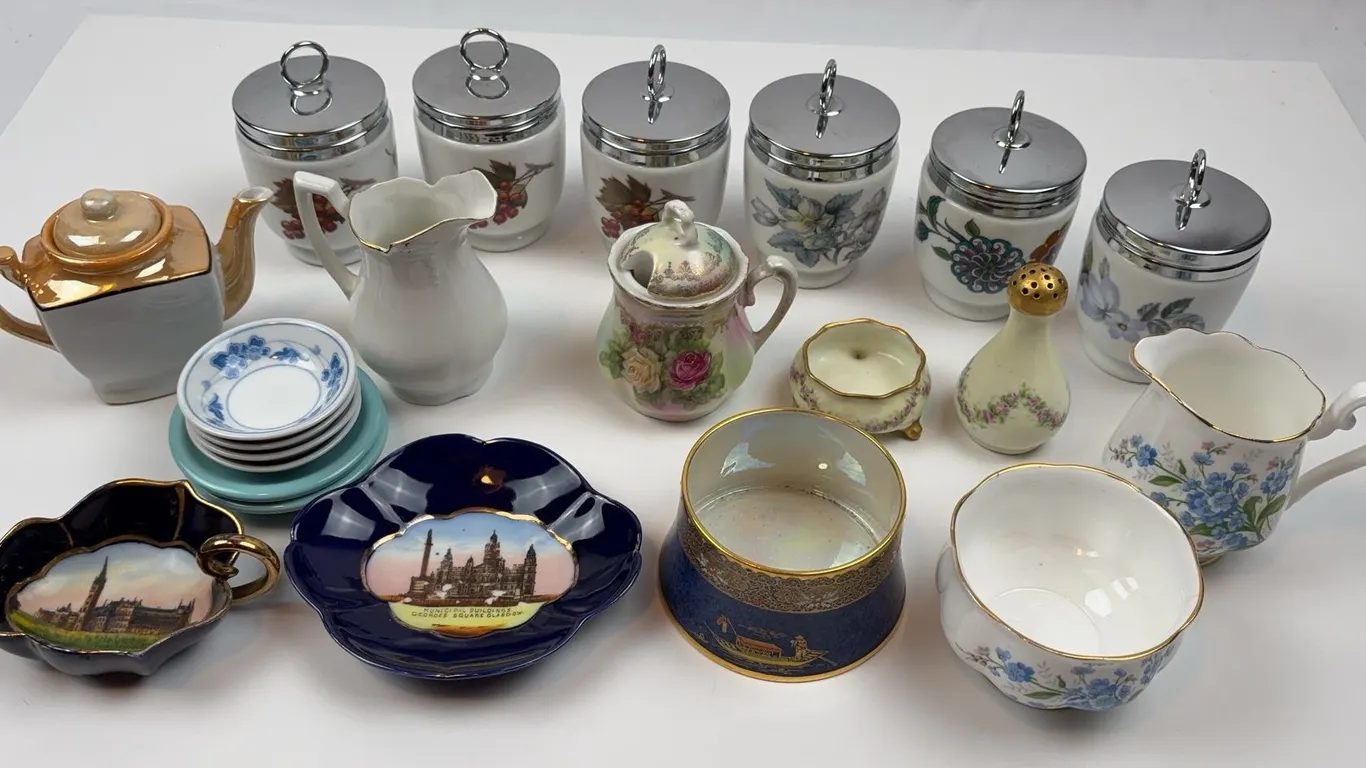 Vintage China, Creamers & Kitchen Canister Lot