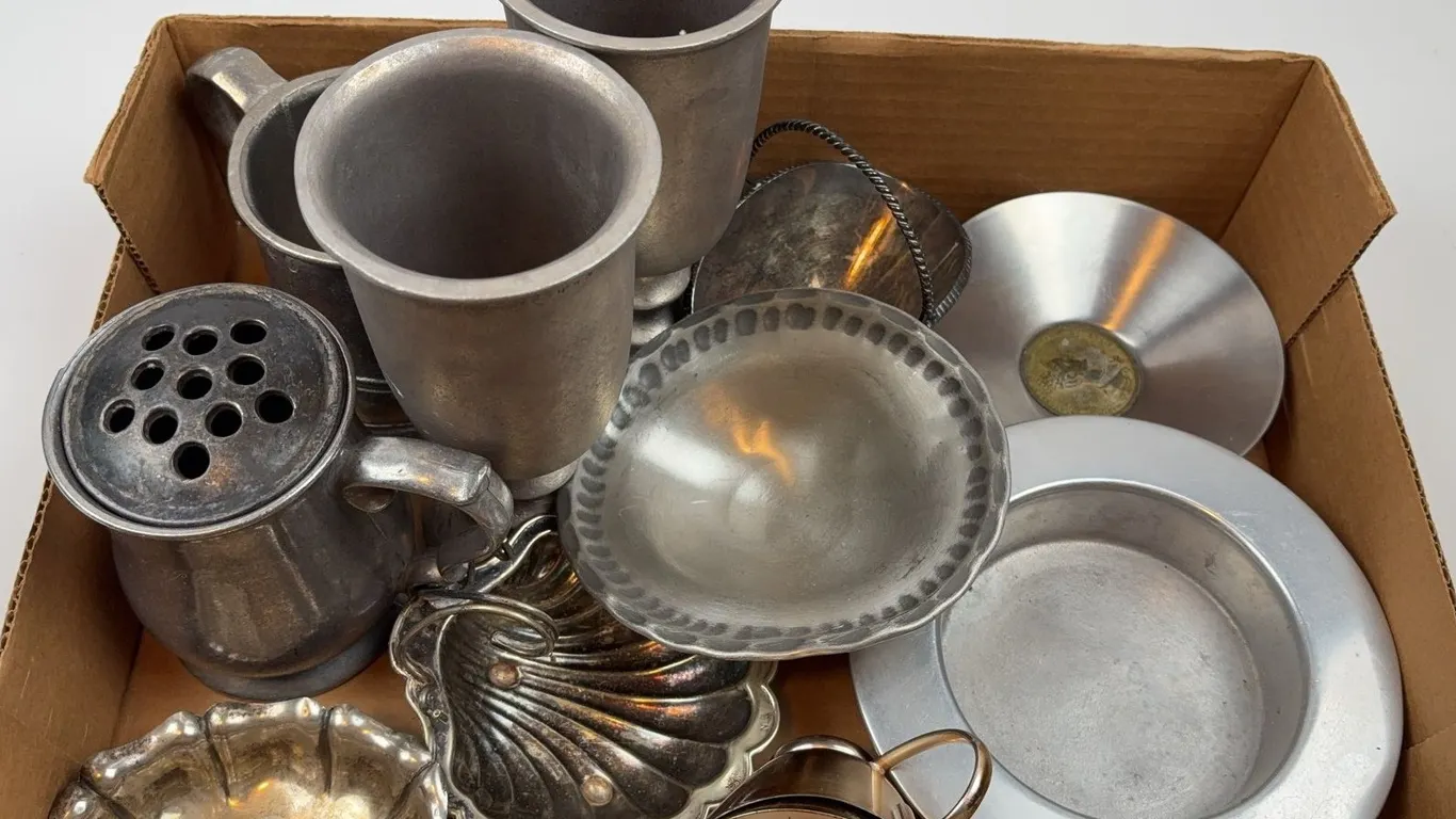 Pewter Drinkware, Serving Pieces & Decorative Metalware Collection