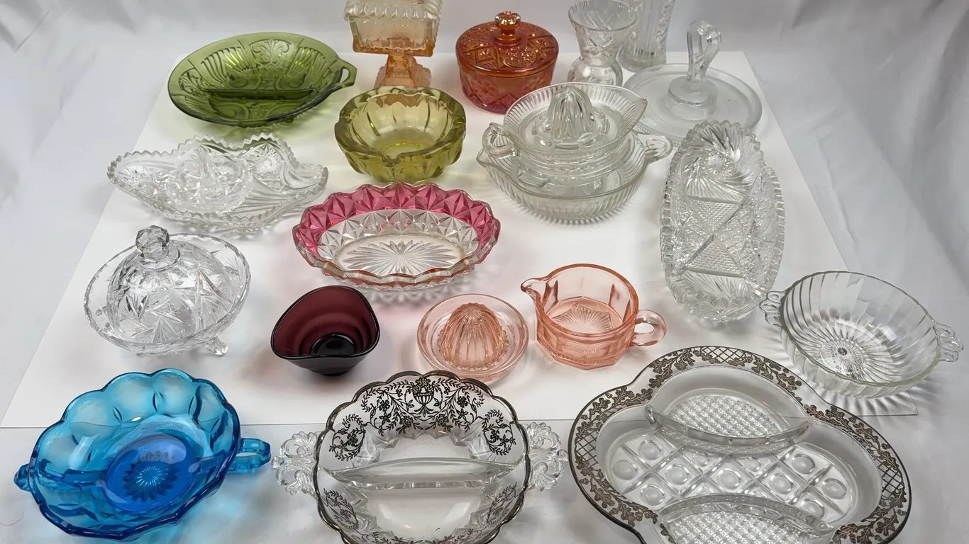 Vintage Depression Glass & Decorative Glassware Collection