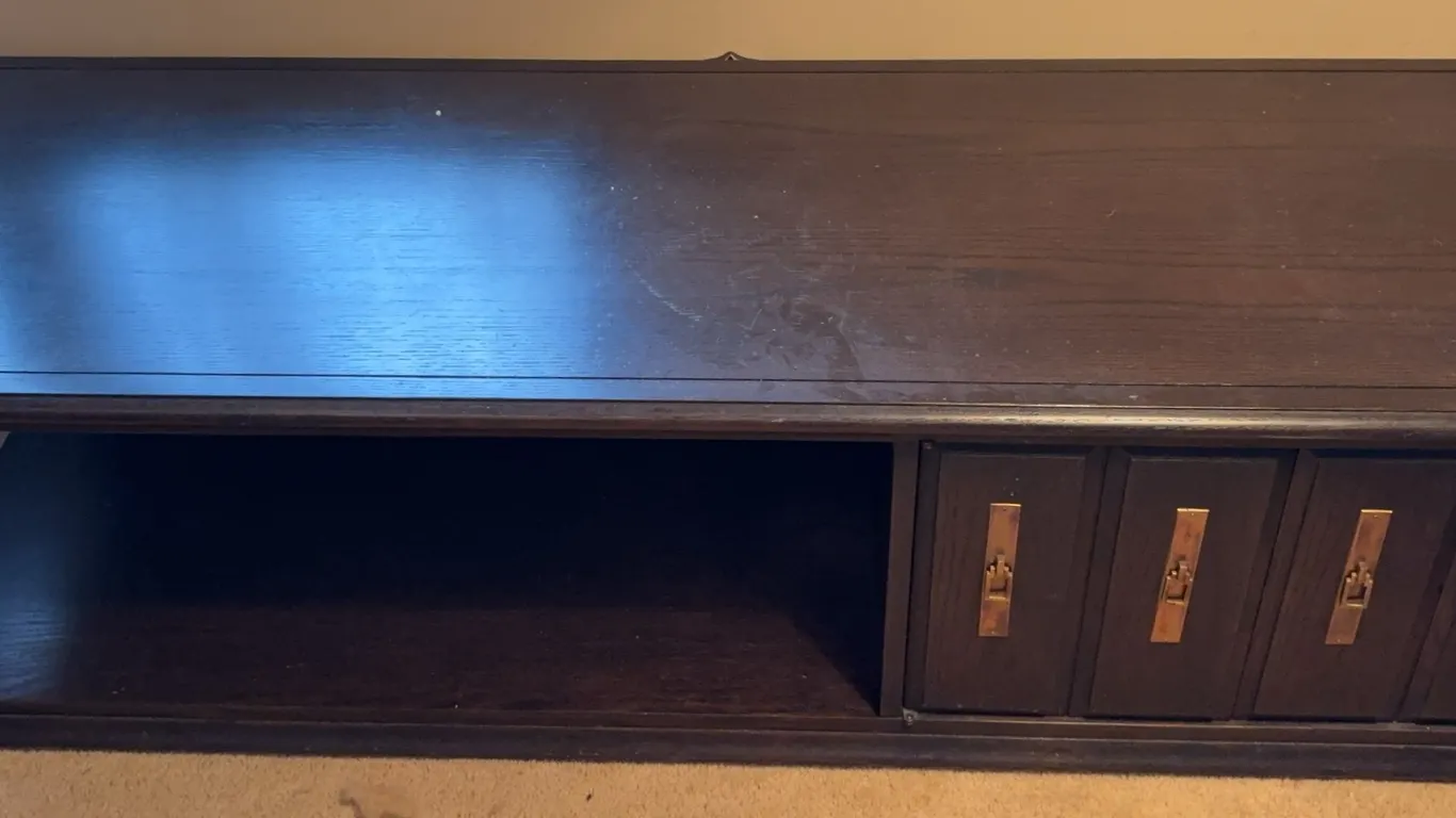 Asian Style Low TV Stand / Media Console Cabinet