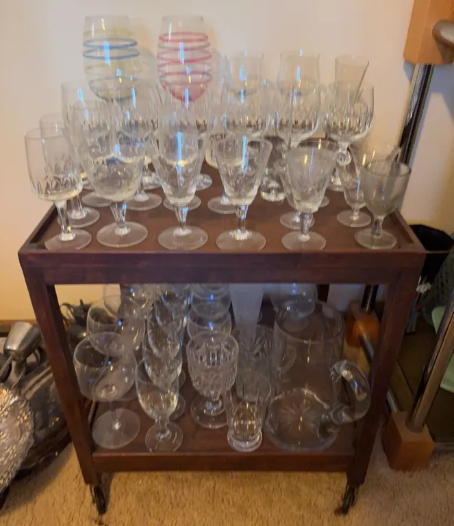 Vintage Stemware, Crystal Decanter & Barware Collection