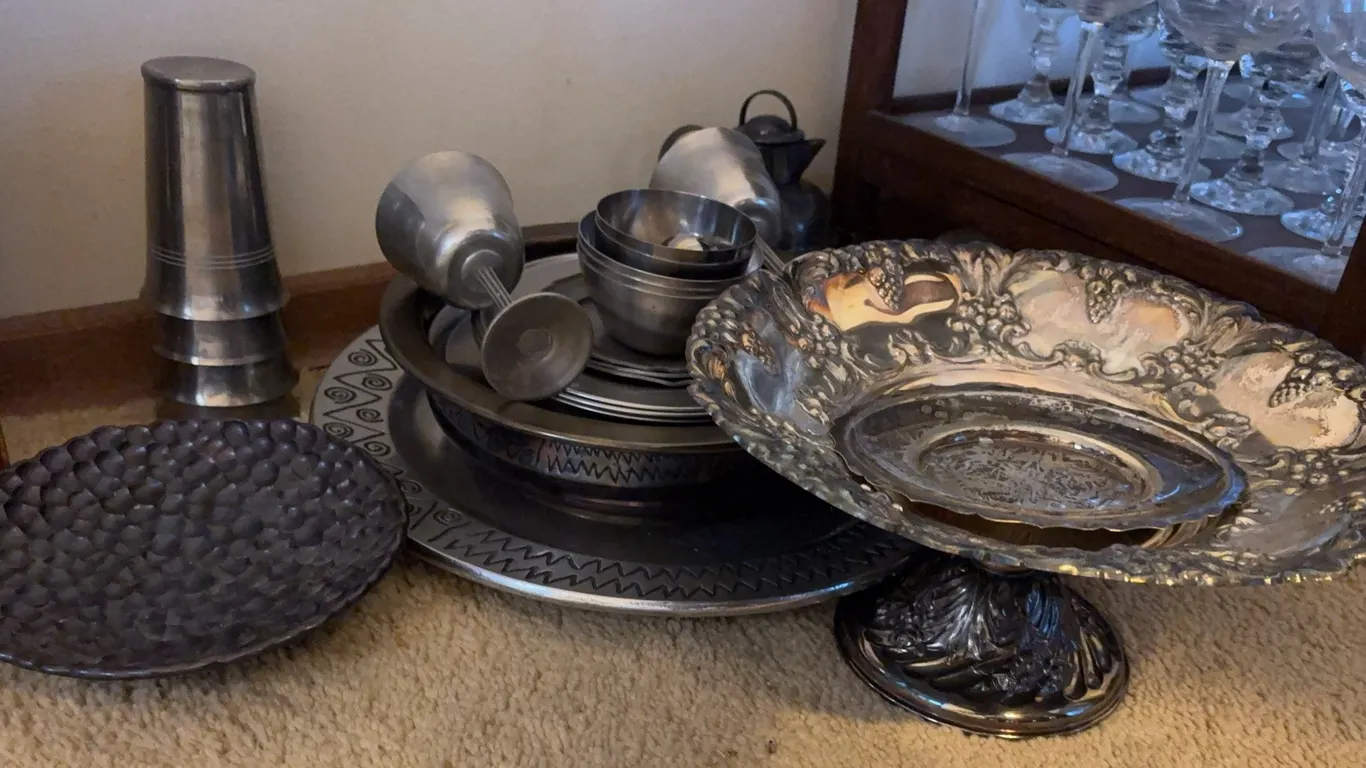 Pewter Serveware, Goblets & Decorative Metalware Collection