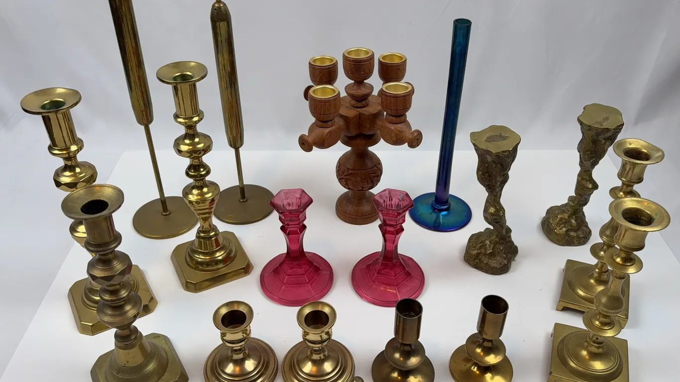 Vintage Brass & Metal Candlestick Collection