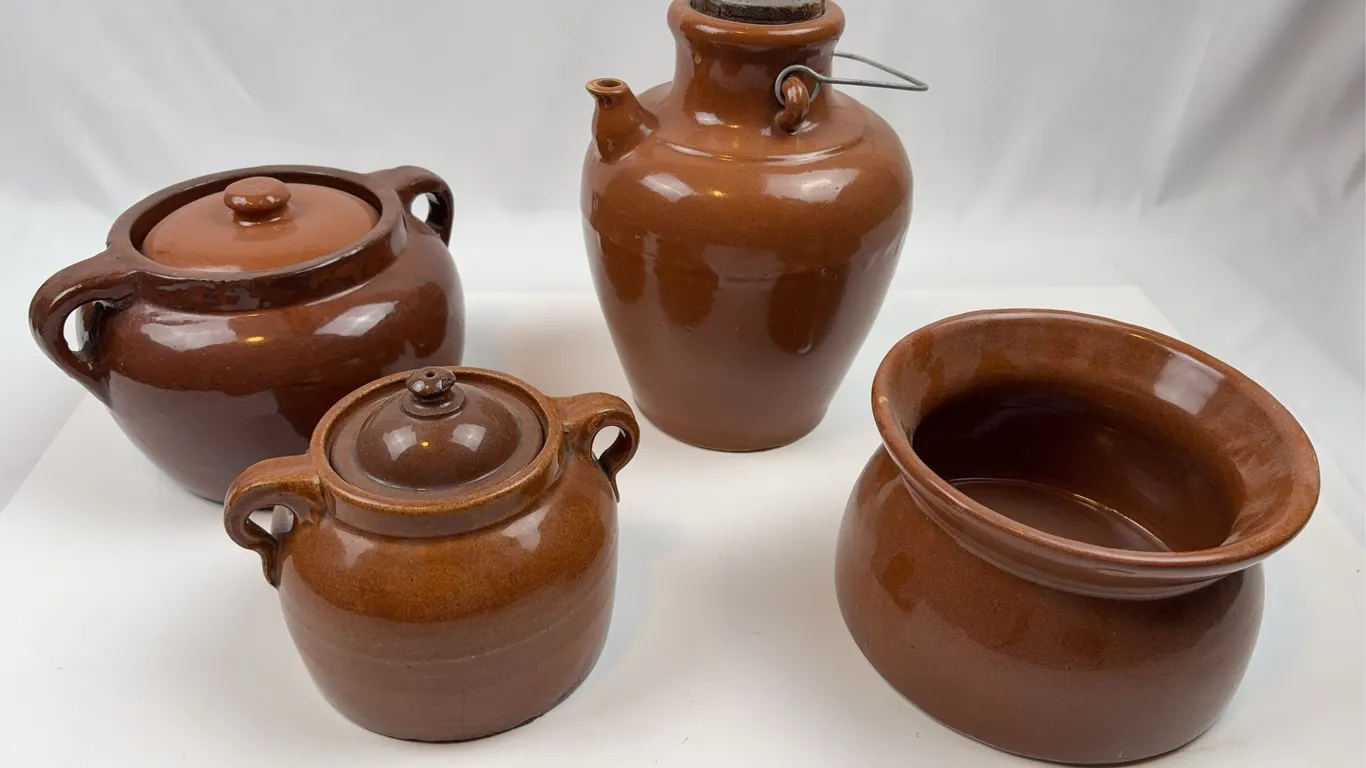 Vintage Stoneware Kitchen Crock Lot