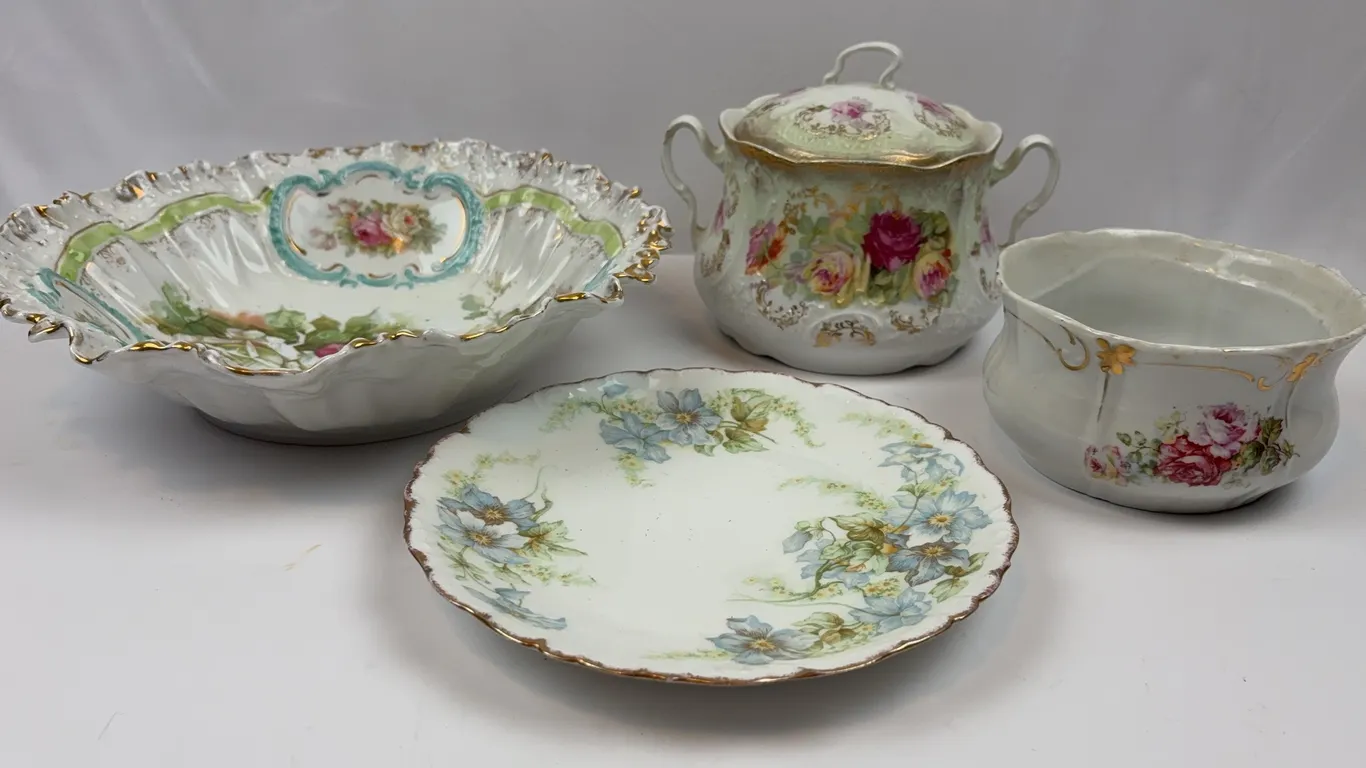 Vintage Floral China Serving Pieces
