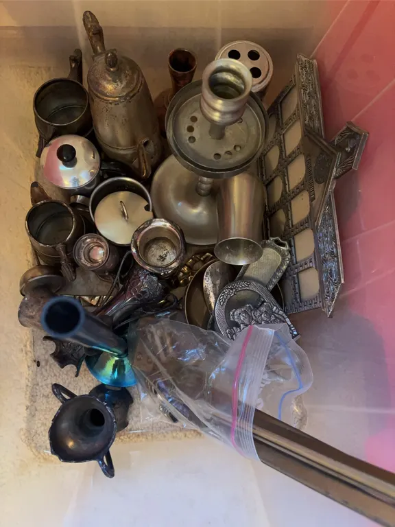 Assorted Vintage Pewter Items