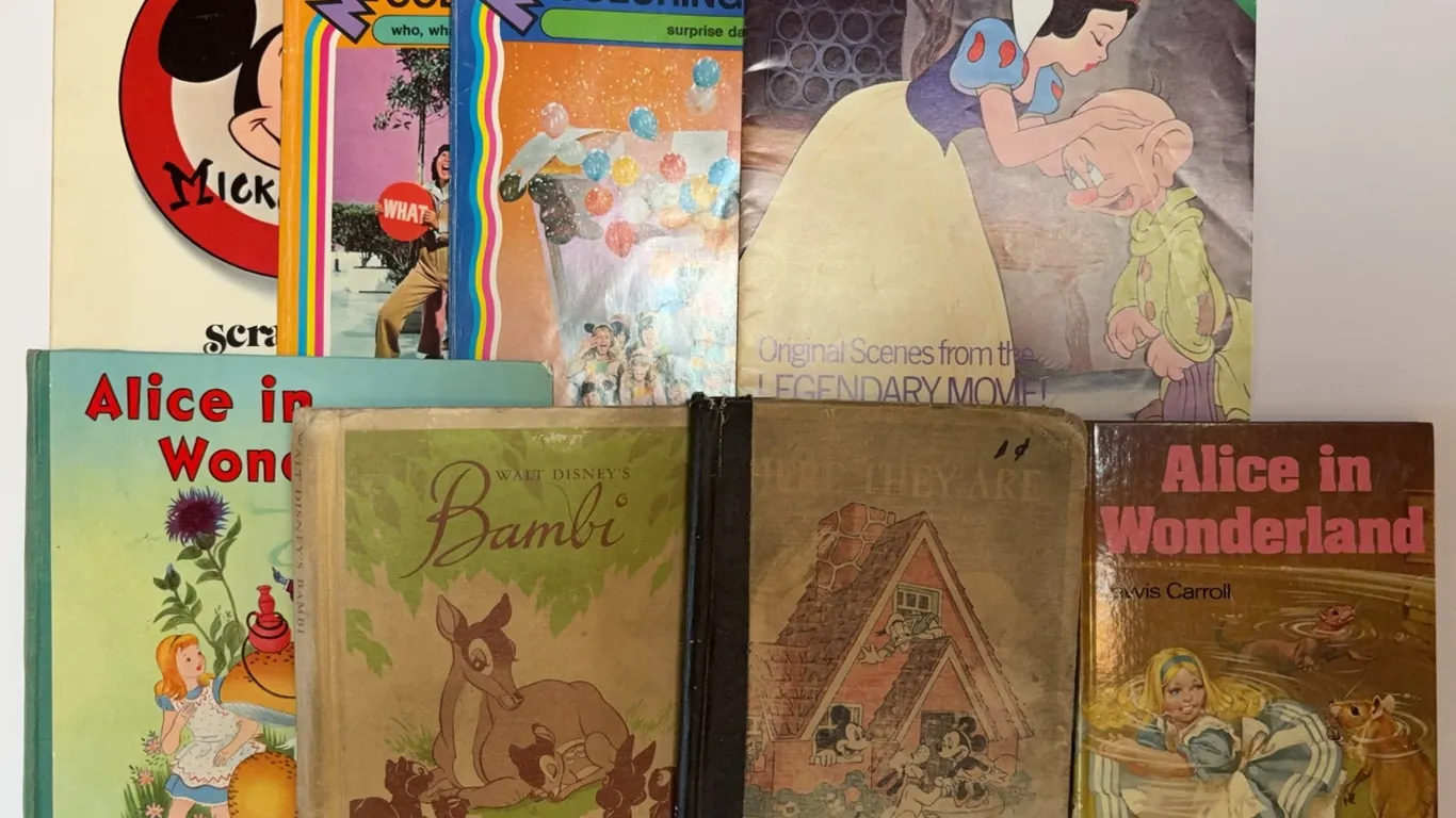Vintage Disney & Alice in Wonderland Book Collection