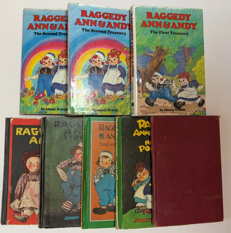 Raggedy Ann & Andy Vintage Book Collection Lot