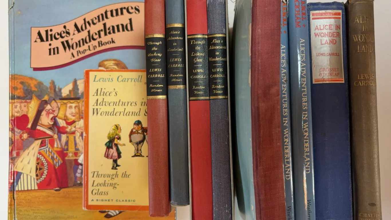 Vintage Alice in Wonderland Book Lot Lewis Carroll Collection