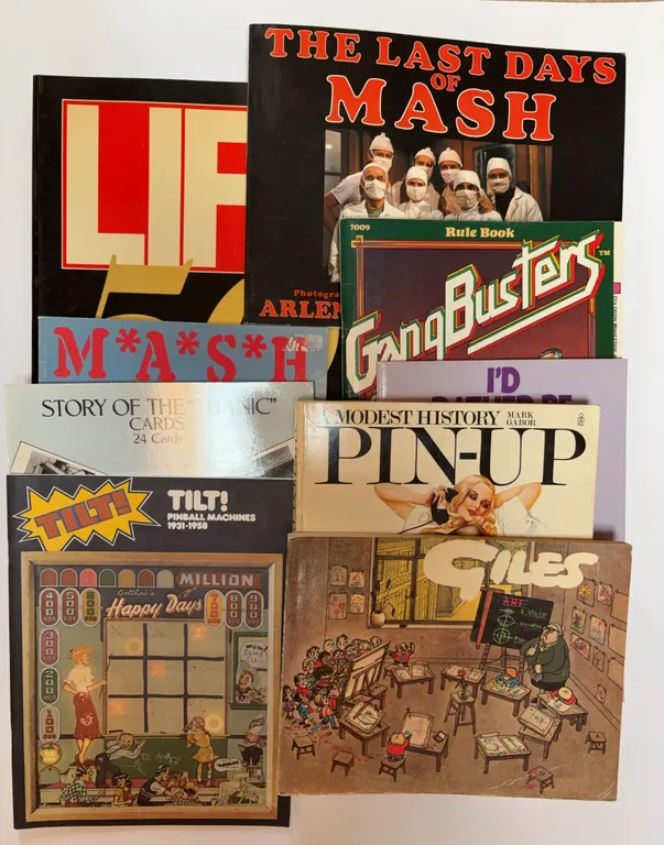Vintage Pop Culture Book Lot LIFE Pinball Arcade Art Gaming