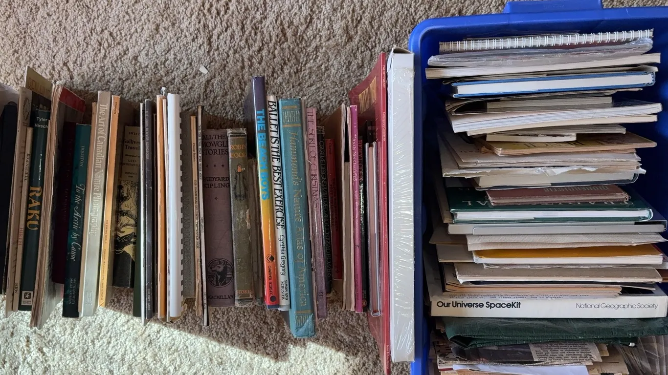 Vintage Ephemera Paper Collection Books Magazines Crafts Lot