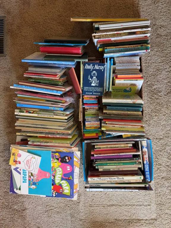 Large Vintage Children's Book Collection Peter Rabbit & Muppets