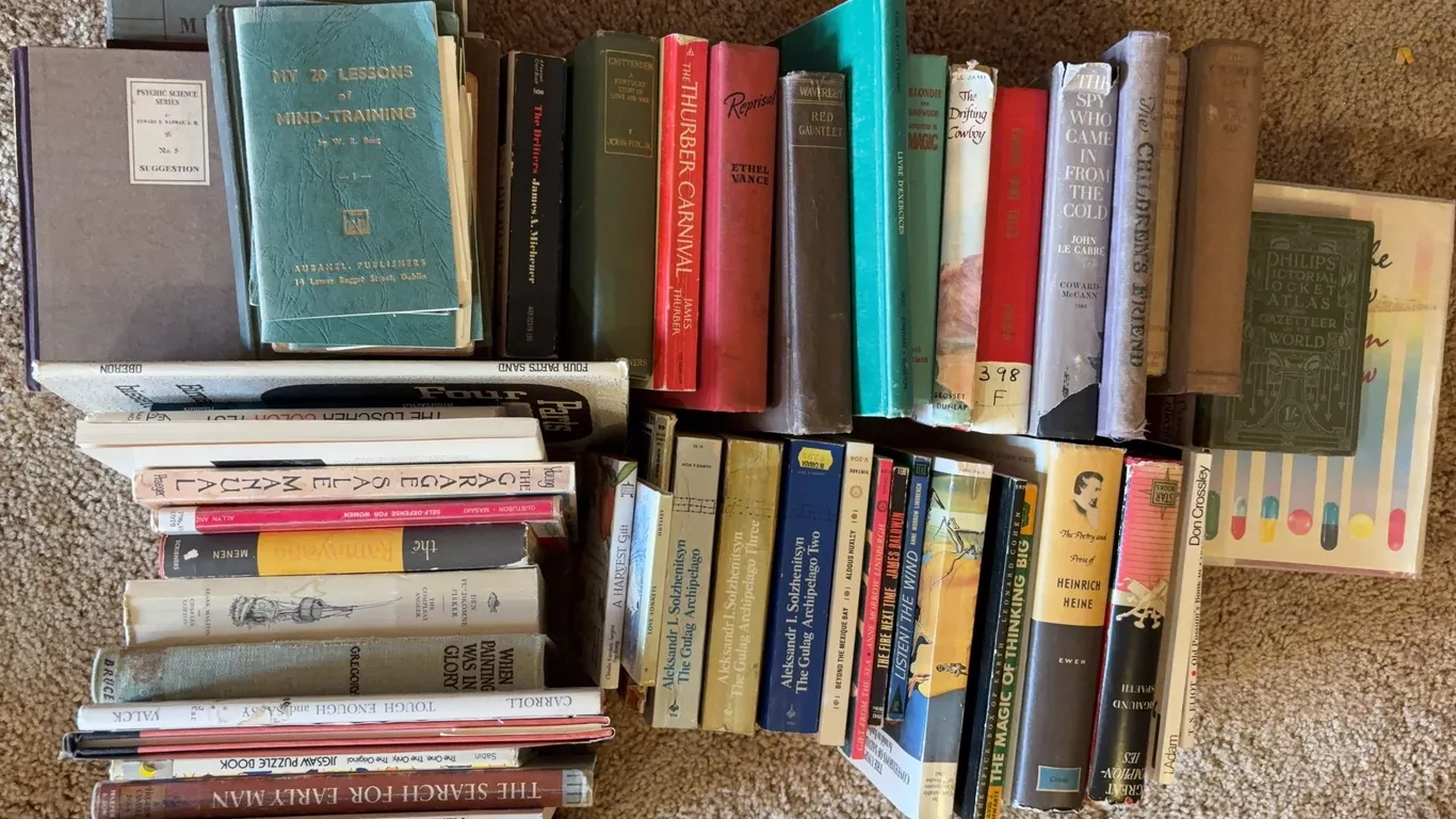 Mixed Vintage Book Lot Classics Fiction Mystery & Literature