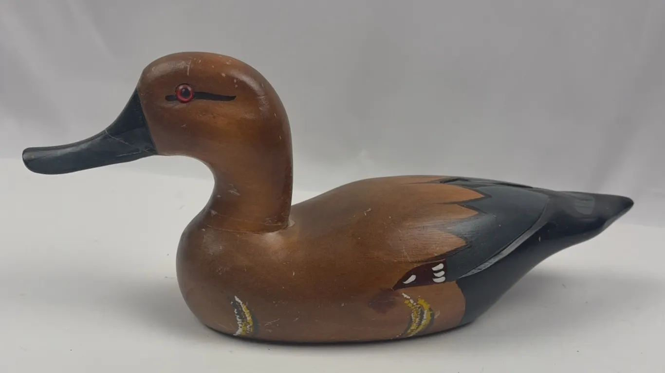 Vintage Duck Decoy Wooden Folk Art Decorative Figure