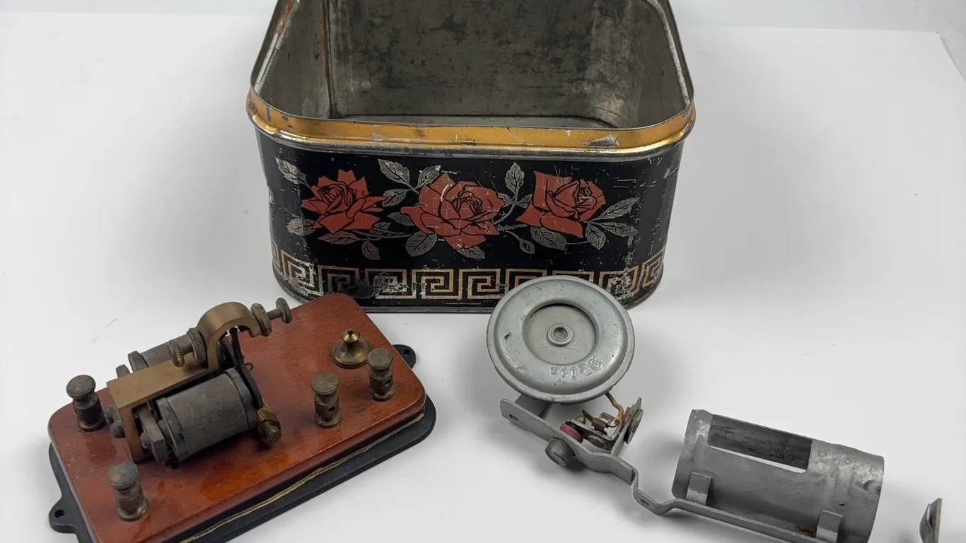 Vintage Radio Telegraph Equipment Parts Collector's Lot