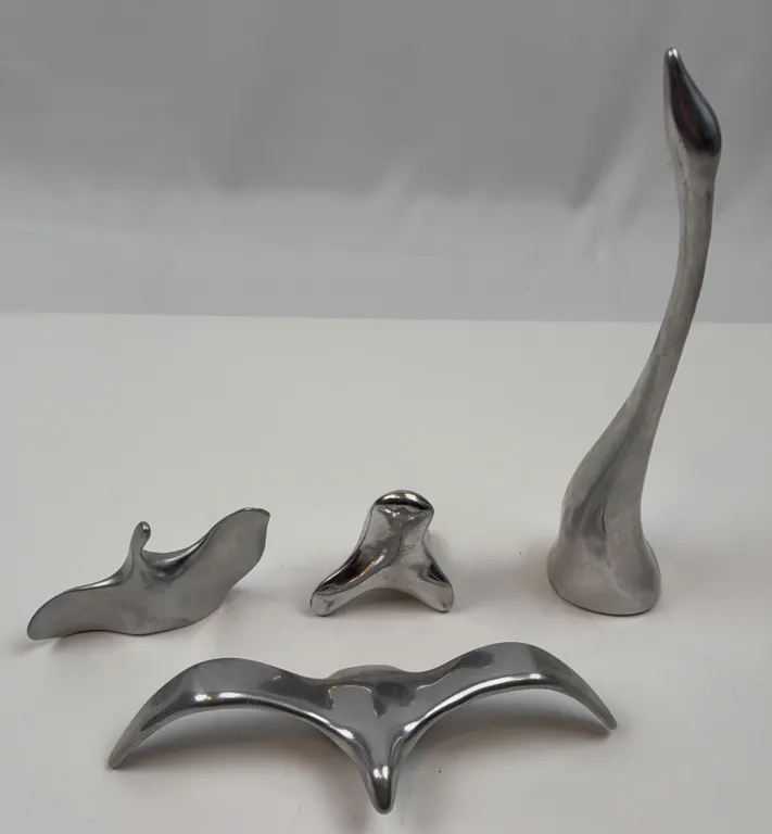 Modern Abstract Metal Sculpture Collection, Signed Michelle Cavalli