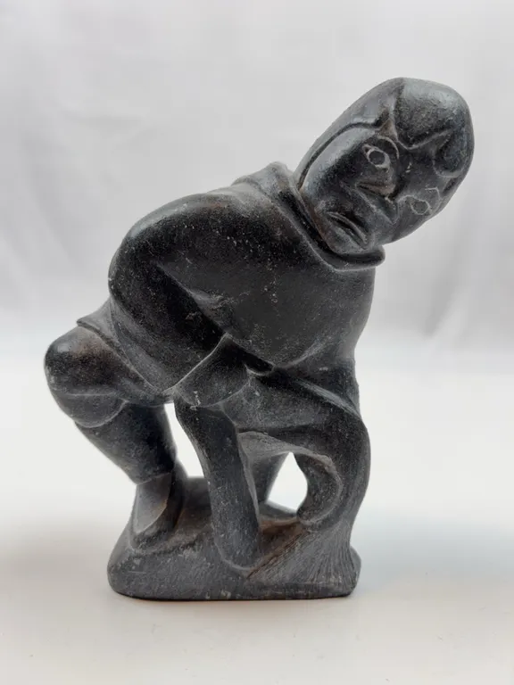 Vintage Moralok Inuit Sculpture Depicting Traditional Figure