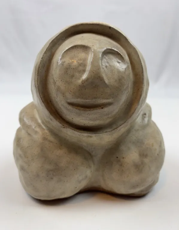 Vintage Inuit Style Stone Head Carving