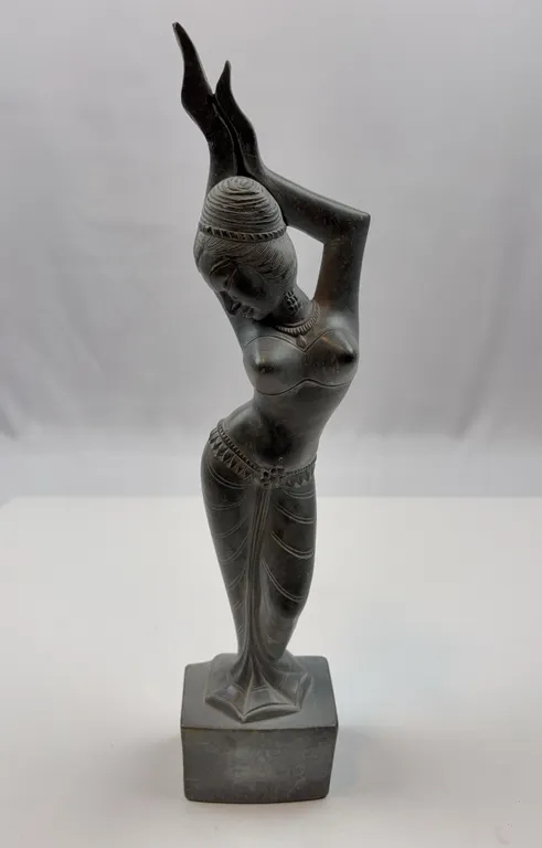 Vintage Style Dancing Figure Sculpture, Art Deco Inspired
