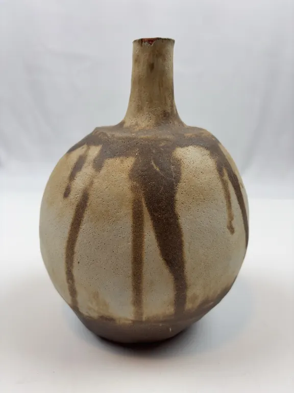 Signed Studio Pottery Bottle Vase by O'Rourke