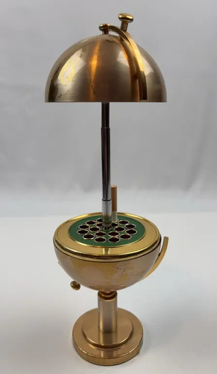Vintage Globe Form Smoking Stand Lighter & Cigarette Holder