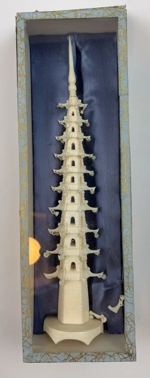 Vintage Pagoda Tower Figure