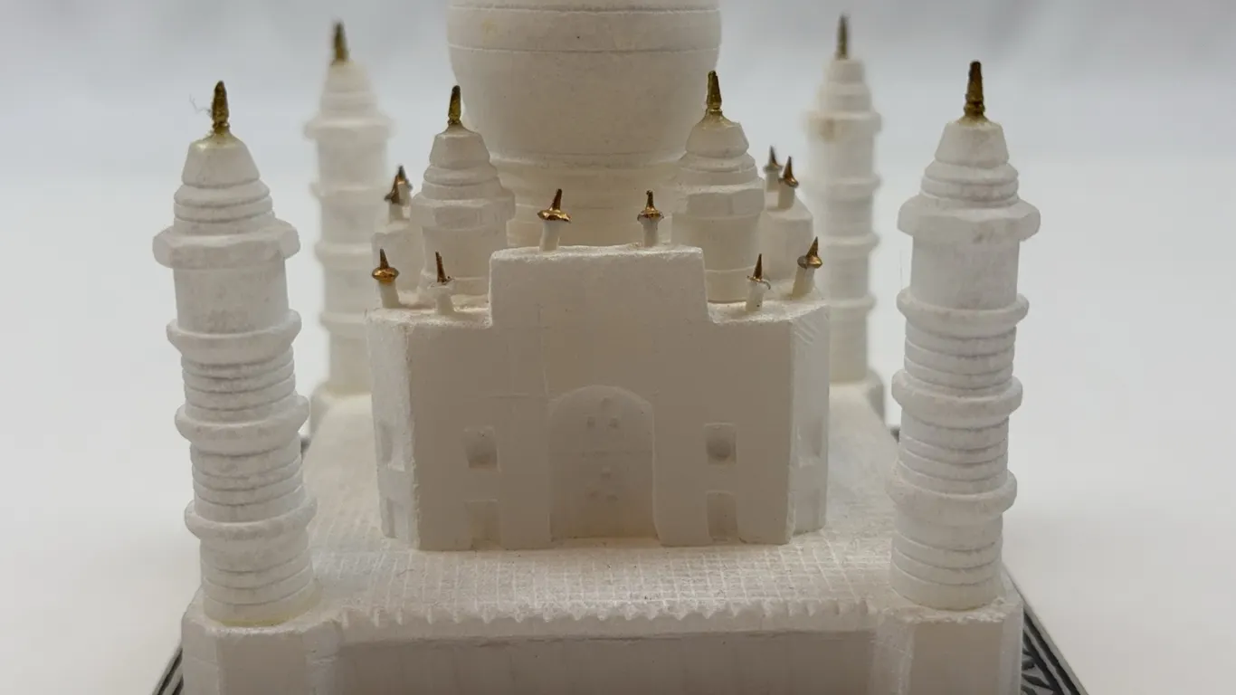Two Miniature Taj Mahal Sculptures