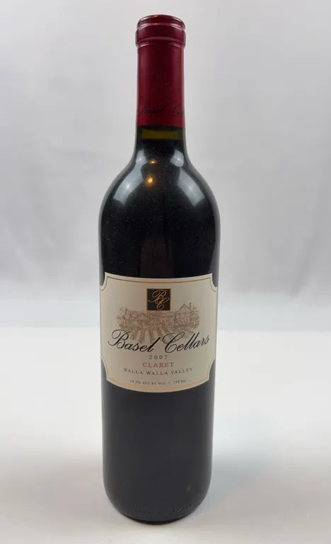 Vintage 2007 Basel Cellars Claret Red Blend Wine Bottle