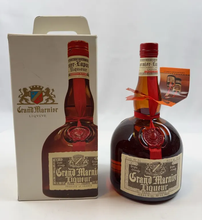 Vintage Grand Marnier Cordon Rouge Triple Orange Liqueur 1L with Box